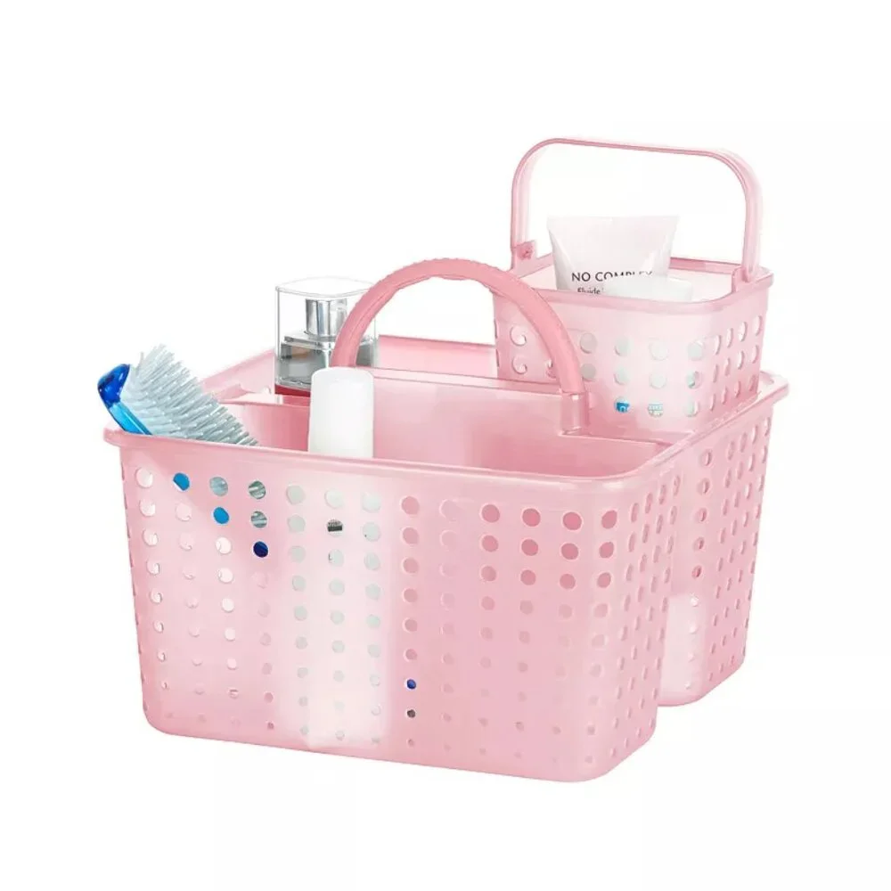 The Big One Plastic Shower Caddy Pink